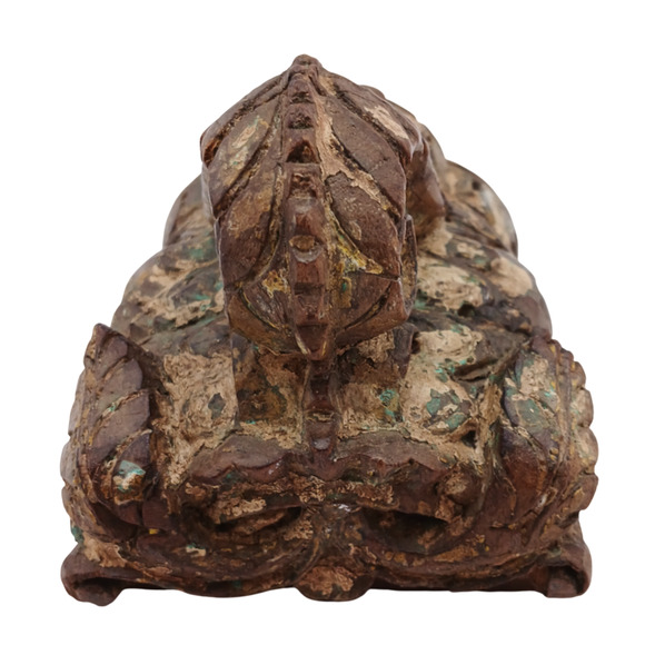 Vintage Wooden Wall Hanging Carved Pillar Candle Holder Handcrafted Decor - Picture 5 of 9